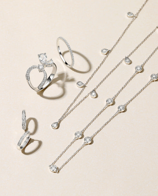 diamond circle necklaces with engraving